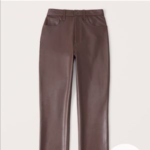 Abercrombie Curve Love Faux Leather Pants